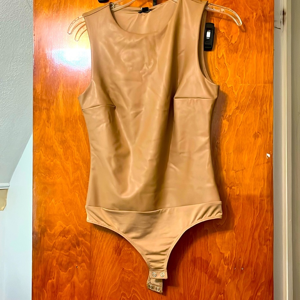 EXPRESS Faux Leather Body Suit